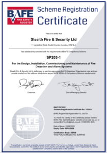 BAFE-SP203-1 Registration Certificate
