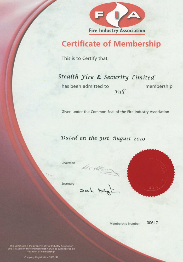 Fire Industry Association Member